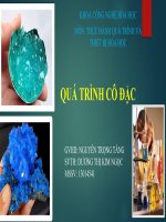 báo cáo thực hành bài cô đặc