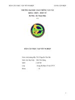 Báo cáo thực tập tốt nghiệp Cung cấp điện cho tòa nhà