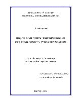 Hoạch định chiến lược kinh doanh của tổng công ty PVGas đến năm 2030 