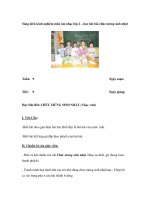 Sáng kiến kinh nghiệm môn âm nhạc lớp 2 – học hát bài chúc mừng sinh nhật 