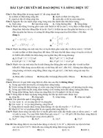 Bài tập chuyên đề dao động và sóng điện từ