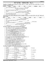 TỪ VỰNG – TỔNG ÔN – No. 1