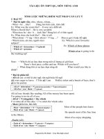 NGU PHAP TIENG ANH DUNG CHO ON THI THPT QUOC GIA