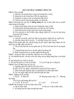 BÀI tập TRẮC NGHIỆM  SÓNG âm