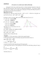 Chương ii ứng dụng của lượng giác trong hình học 