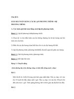 Toán lớp 9 giải bài toán bằng cách lập phương trình   hệ phương trình 