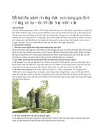 văn mẫu   so sánh những đứa con trong gia đình của rừng xà nu 