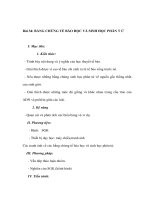 Bằng chứng tế bào học và sinh học phân tử 