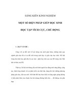 Sáng kiến kinh nghiệm một số biện pháp giúp học sinh học tập tích cực, chủ động 
