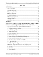 Công tác đào tạo và phát triển, nâng cao trình độ chuyên môn nguồn nhân lực trong Trung tâm dân số kế hoạch hóa gia đình huyện Kì Sơn