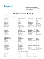 Ôn thi tuyển sinh lớp 10 môn tiếng anh 