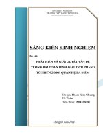 Phát hiện và giải quyết vấn đề trong bài toán hình giải tích phẳng từ những mối quan hệ ba điểm (sáng kiến kinh nghiệm cực hay)