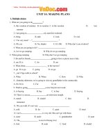 Bài tập tiếng anh lớp 6 unit 14 making plans 