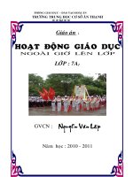 Giáo án hoạt động ngoài giờ lên lớp lớp 7