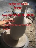 Bài giảng Hình học 12 chương 2 bài 1: Khái niệm về mặt tròn xoay