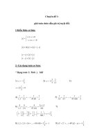 Chuyên đề 1 giải toán chứa dấu giá trị tuyệt đối 