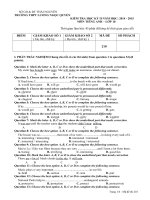 HKII Tiếng Anh 10-2015- 210