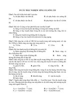 59 câu TRẮC NGHIỆM  SÓNG cơ, SÓNG âm