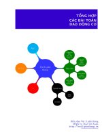 Tổng hợp các bài toán dao động cơ có đáp án cực hay