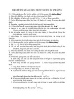 HIỆN TƯỢNG QUANG điện  THUYẾT LƯỢNG tử ÁNH SÁNG