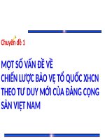 BÀI GIẢNG điện tử   một số vấn đề về PHÁT TRIỂN tư DUY bảo vệ tổ QUỐC VIỆT NAM xã hội CHỦ NGHĨA TRONG TÌNH HÌNH mới