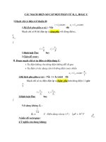 CÁC MẠCH điện sơ cấp một PHẦN tử r