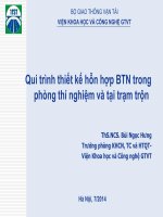 Quy trình thiết kế bê tông nhựa