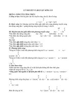 LÝ THUYẾT và bài tập  SÓNG cơ