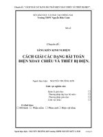 Sáng kiến kinh nghiệm  cách giải các dạng bài toán điện xoay chiều và thiết bị điện 