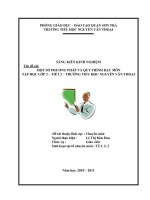 Sáng kiến kinh nghiệm một số phương pháp và quy trình dạy môn tập đọc lớp 2 