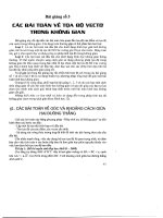 22 bài giảng luyện thi đai học môn toán  các bài toán về tọa độ vecto trong không gian