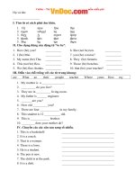 At home số 1 bài tập tự luận tiếng anh lớp 6 unit 3 