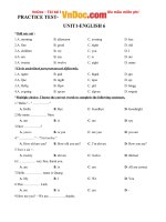 Bài tập tiếng anh lớp 6 unit 1 greetings 