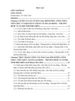 Báo cáo nghiên cứu khoa học: Thực trạng công tác đào tạo, bồi dưỡng công chức, viên chức tại Sở Lao động  Thương binh và Xã hội tỉnh Điện Biên