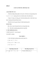 Tiết 10 luyện tập phương trình bậc hai 