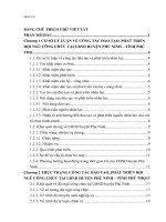 Báo cáo nghiên cứu khoa học: Thực trạng công tác đào tạo và phát triển đội ngũ công chức tại UBND Huyện Phù Ninh – Tỉnh Phú Thọ