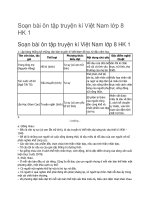 Soạn bài ôn tập truyện kí việt nam lớp 8 HK 1 