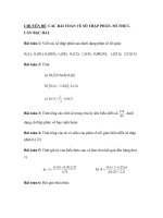 Chuyên đề các bài toán về số thập phân  số thựccăn bậc hai 