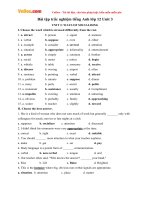 Bài tập trắc nghiệm tiếng anh lớp 12 unit 3   bài tập tiếng anh lớp 12 có đáp án 