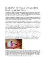 Phân tích nhân vật vũ nương trong người con gái nam xương 