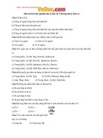 100 câu hỏi trắc nghiệm địa lý lớp 10 chương địa lý dân cư 