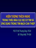 Hiện tượng thích nghi trong thiếu máu cục bộ cơ tim