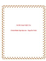 Ngữ văn lớp 8 soạn bài nước đại việt ta 