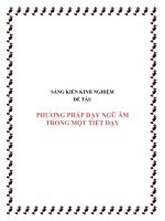 Phương pháp dạy ngữ âm trong một tiết dạy