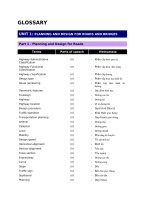 Bài giảng Tiếng Anh Chuyên ngành Giai thông Trường Đại học Công Nghệ GTVT (UTT)GLOSSARY