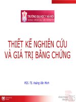 Thiết kế nghiên cứu và giá trị bằng chứng