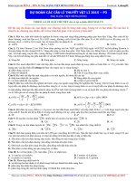 DỰ ĐOÁN LÍ THUYẾT VẬT LÍ TRONG KÌ THI THPT