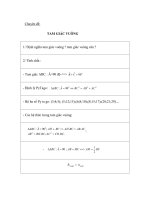 Chuyên đề tam giác vuông 