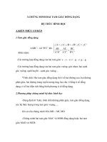 Chứng minh hai tam giác đồng dạng hệ thức hình học 