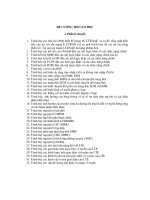 Giải đề cương thi cao học viễn thông